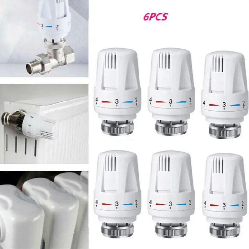 2/3/6pcs Radiator Thermostatic Head Heater Control Thermostat Heating Valve Tool 5