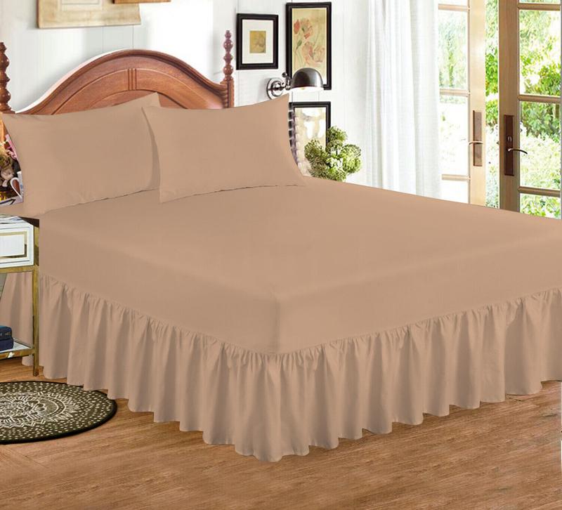Extra Deep Fitted Valance Sheet Bed Sheets Single Double King Super King Size 5