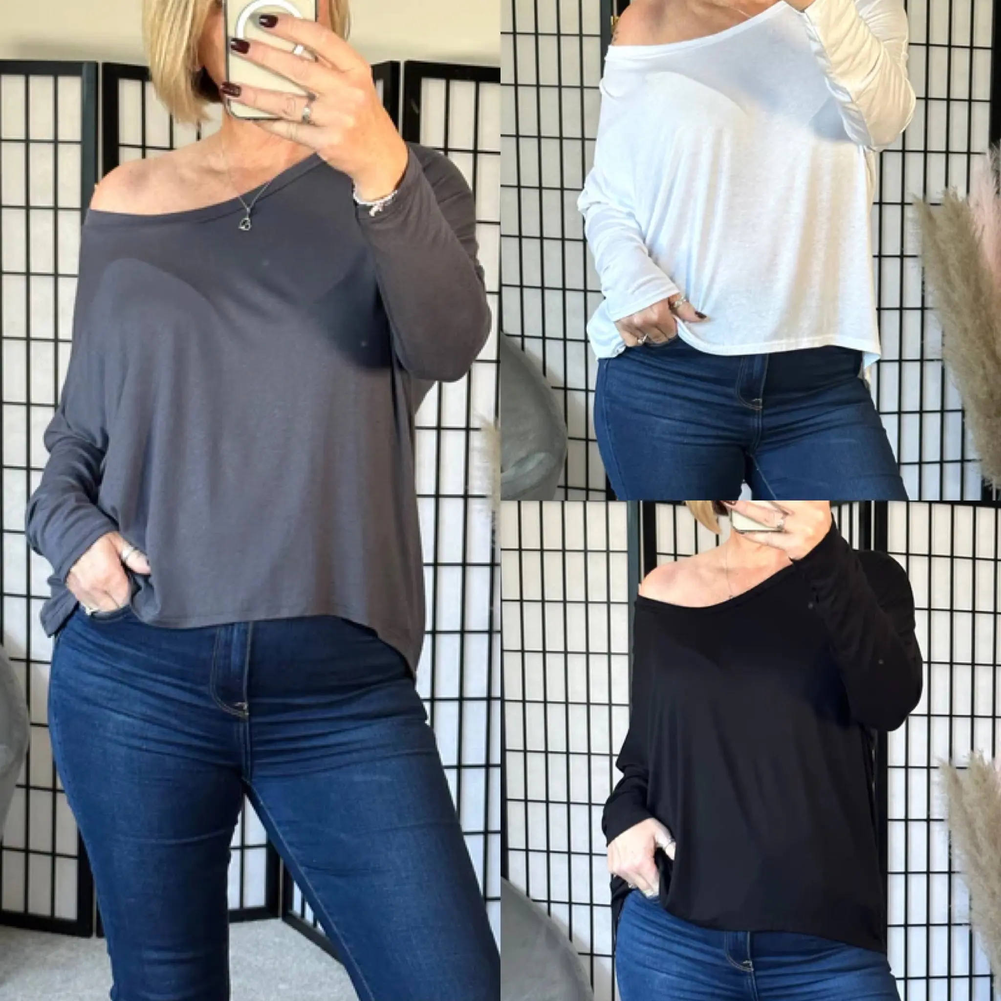 Basic Scoop Hem batwing Sleeved Top 8-20