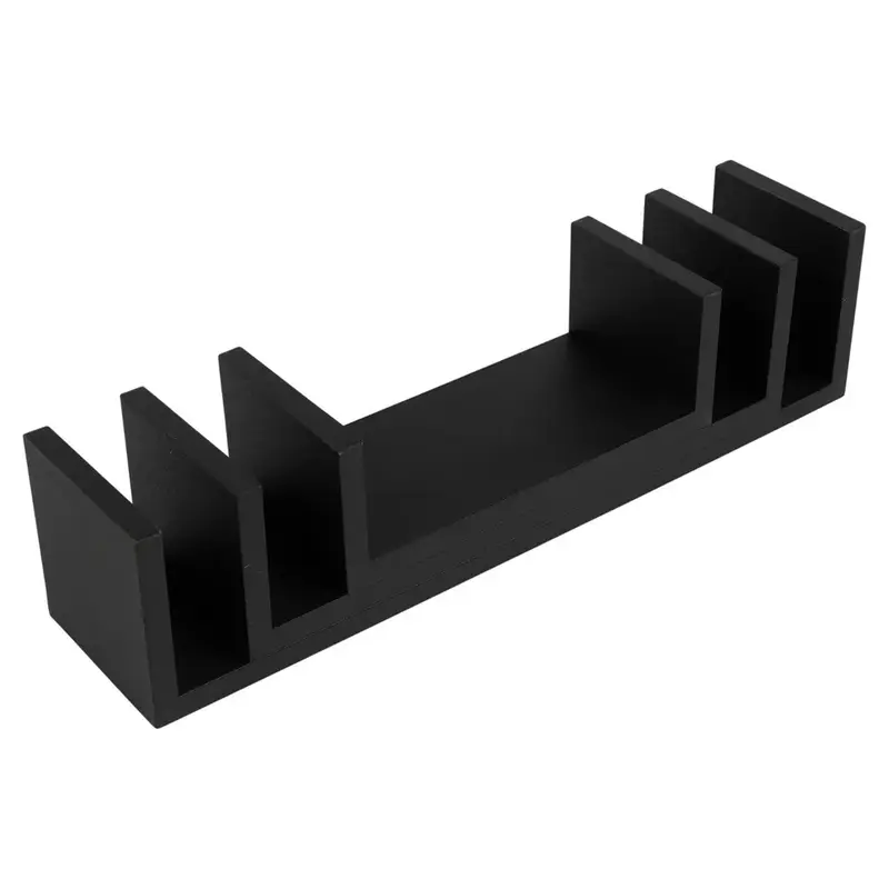 U Shaped Floating Wooden Wall Mounting Shelf Display Unit Book Storage Set of 3 - Home Decor 4