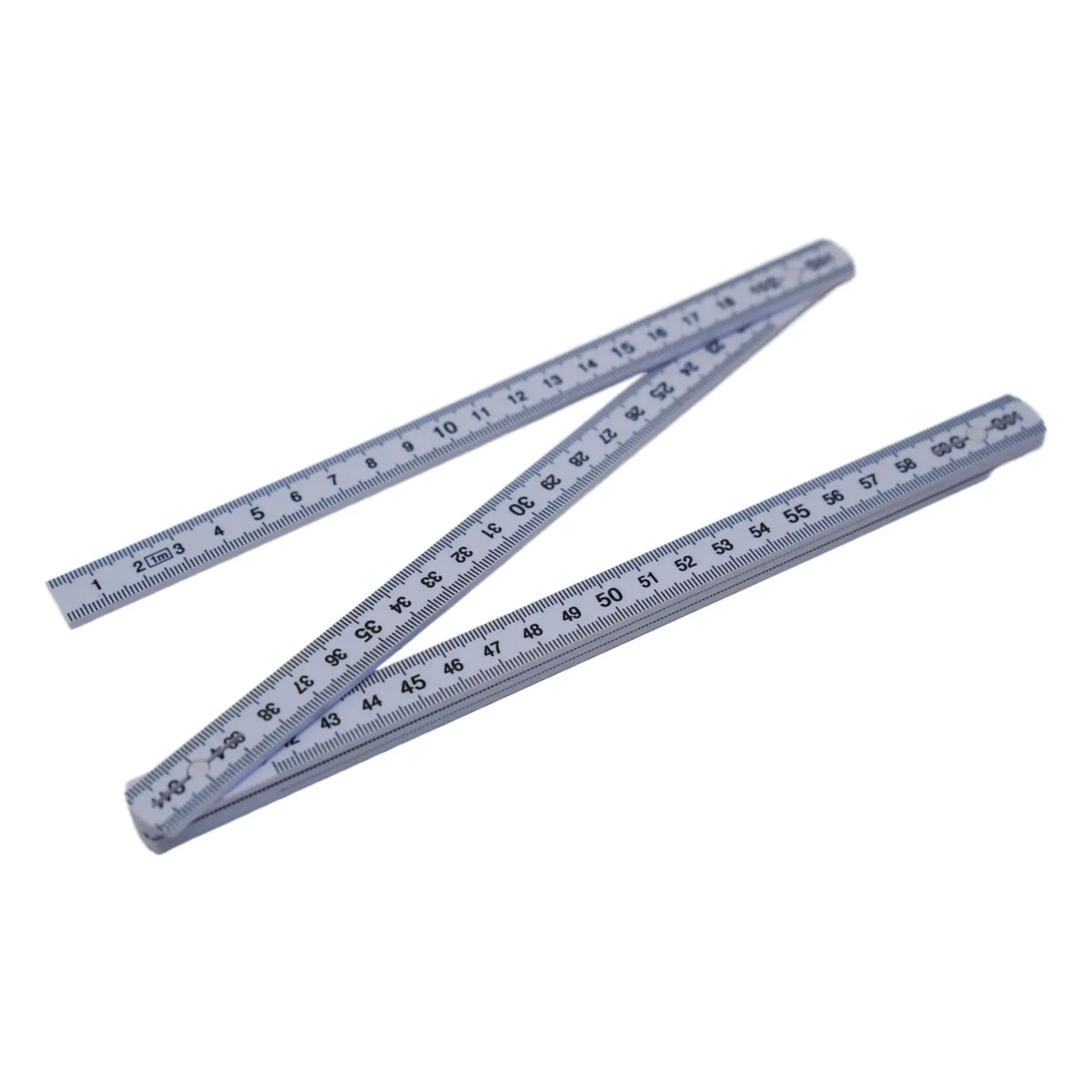 1M Folding Ruler | Metric-Imperial Scale | 4-Fold Yard Stick | Carpenters Rule