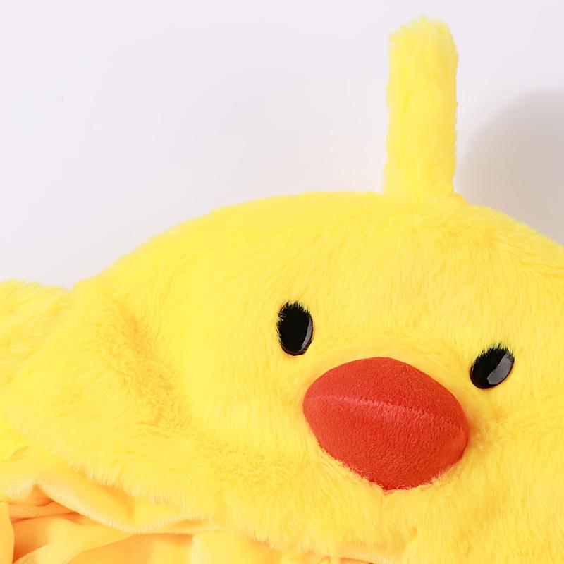 Product Introduction of Cute Yellow Chick Cartoon Beanie with Ear Flaps - Warm, Cozy & Stylish Winter Hat for Men and Women 4