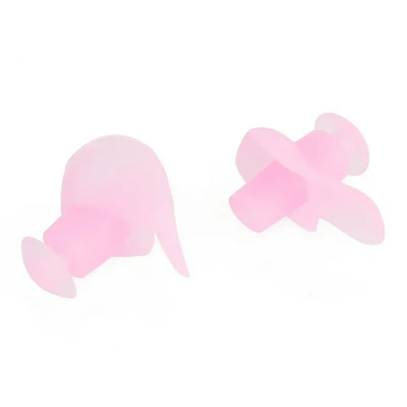 1 Pair Soft Ear Plugs Environmental Silicone Waterproof Dust-Proof Earplugs - Pink Comfort