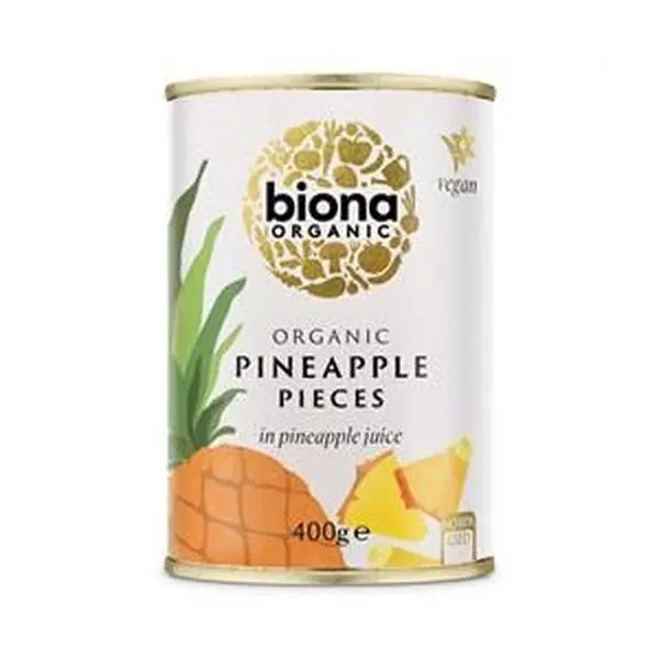 Biona | Organic Pineapple Pieces in Pineapple Juice 400g | 400g