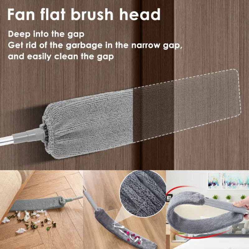Extendable Feather Duster Microfiber Duster with Long Telescopic Extension Pole 4
