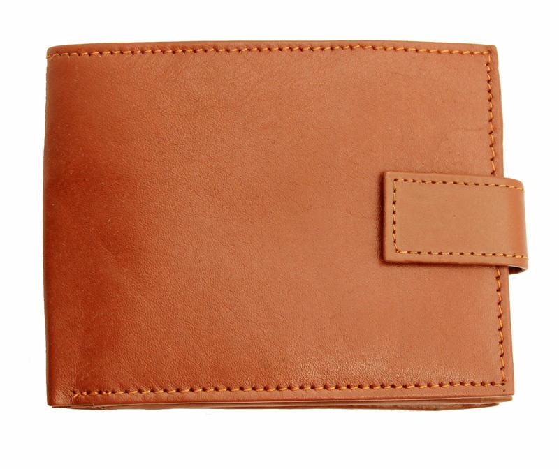 Mens Soft Real Leather Money Wallet RFID Protected Credit Card Holder, ID Window & Side Secured Zipped Coin Pocket 44 1