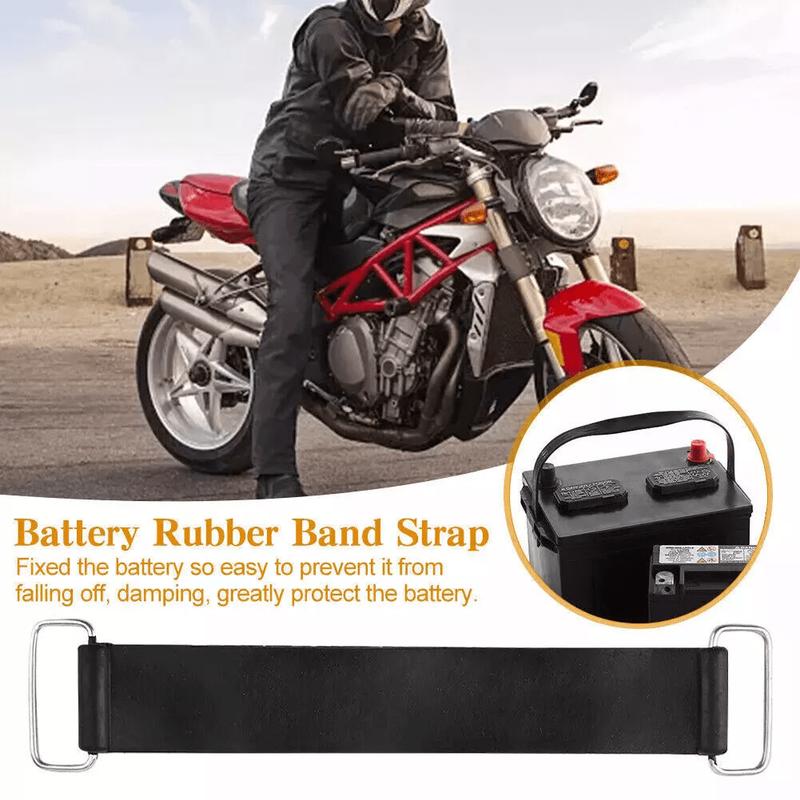 Battery Rubber Band Strap Fixed Holder Bandage Belt Stretchable For Motorcycle. 4