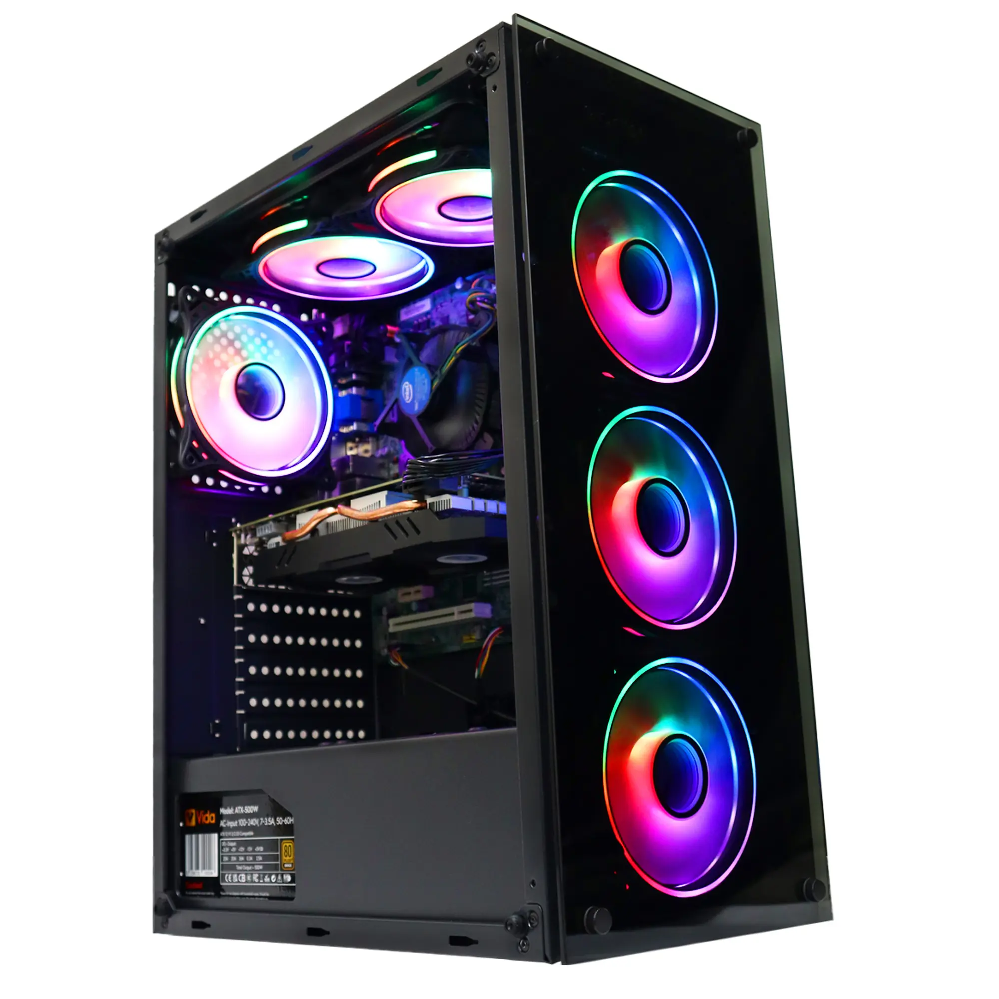 Fast Gaming PC  AMD Ryzen 5 5500 - 16GB DDR4 RAM, 1TB M.2, NVIDIA 6GB RTX 3050 Windows 11 Pro with Norton Anti-Virus & CCleaner