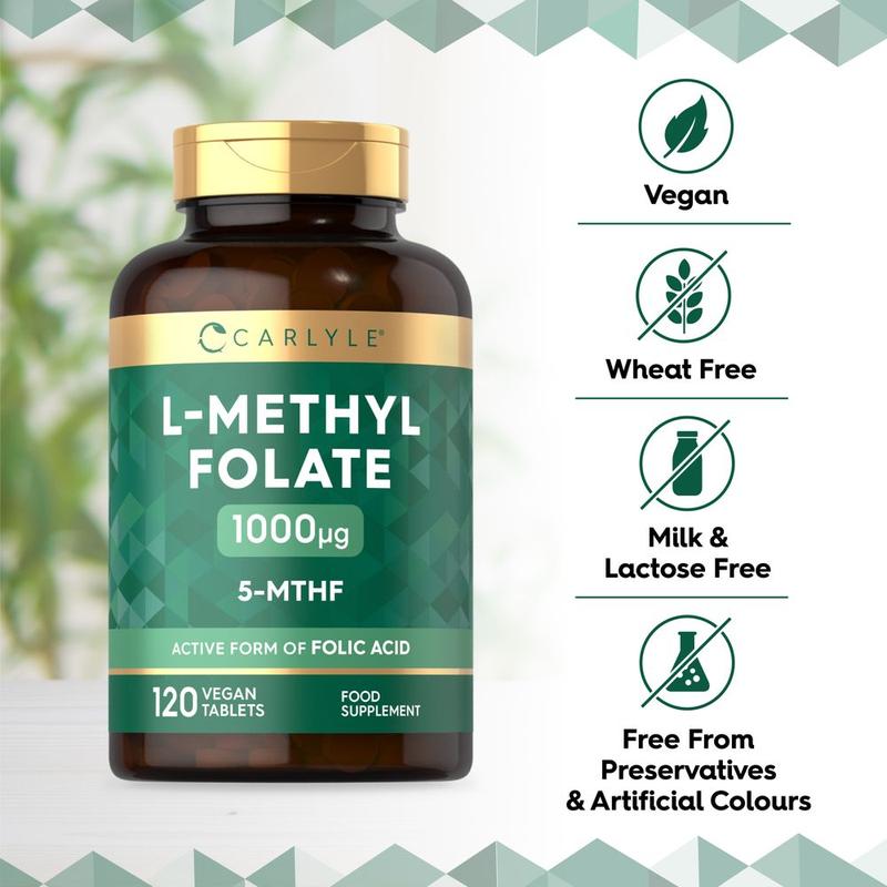 L-Methylfolate 1000 ug | 120 Tablets 3