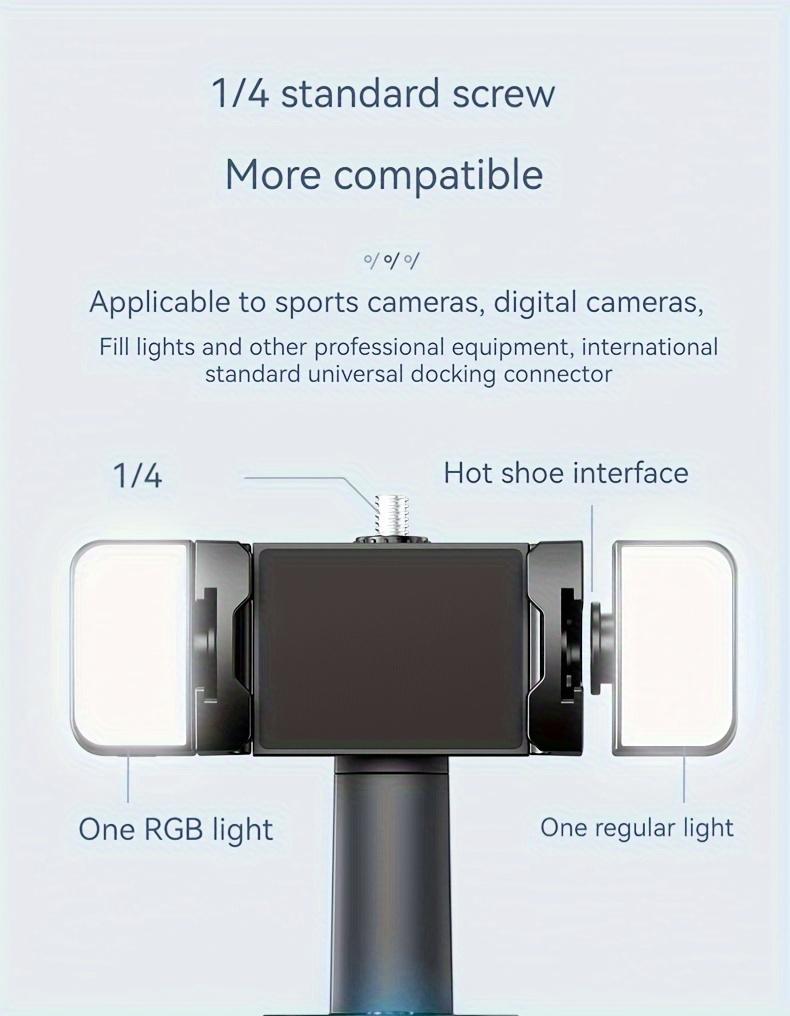 Product Introduction of Upgrade Version Of The Seventh Generation Automatic AI Tracking Gimbal With 360° Follow-up, Face Tracking, Fill Light, And Stabilization 8