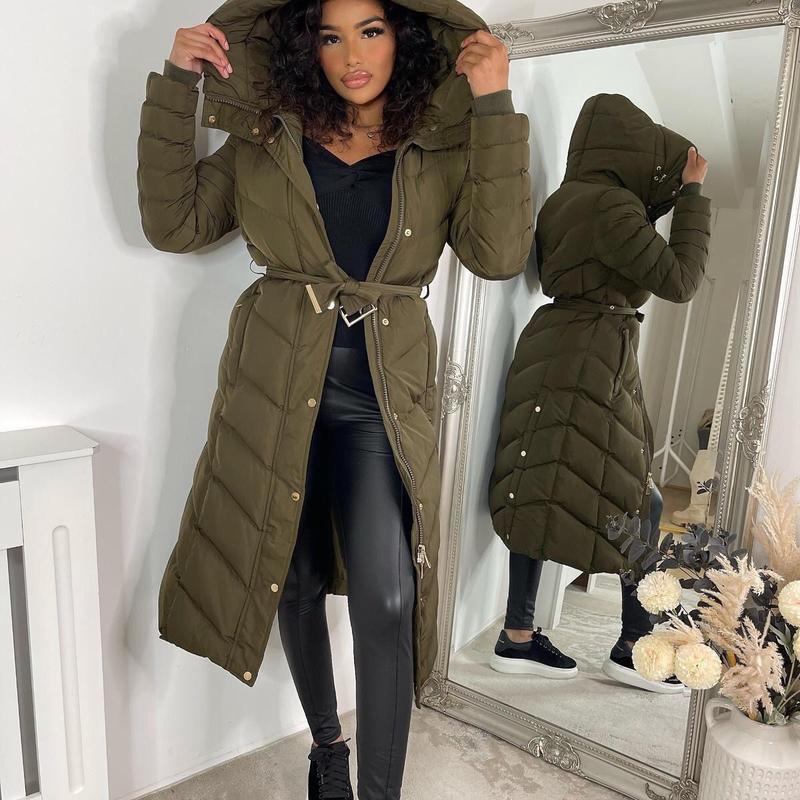 Women's Penelope Longline Coat with Belt, Padded for Comfort - Womenswear, Jackets 6