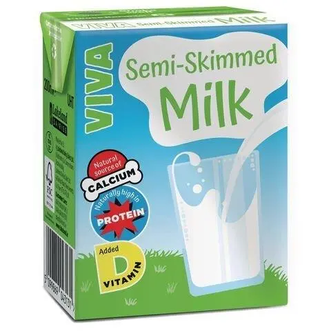 Viva Semi Skimmed Milk 27x200ml