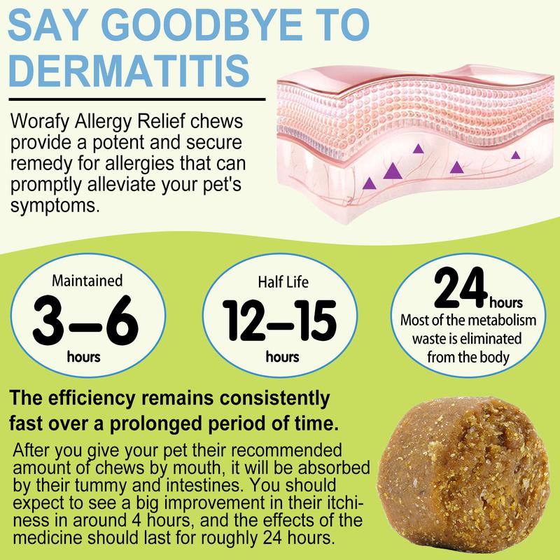 Worafy Allergy Relief Immune Chews for Dogs 4