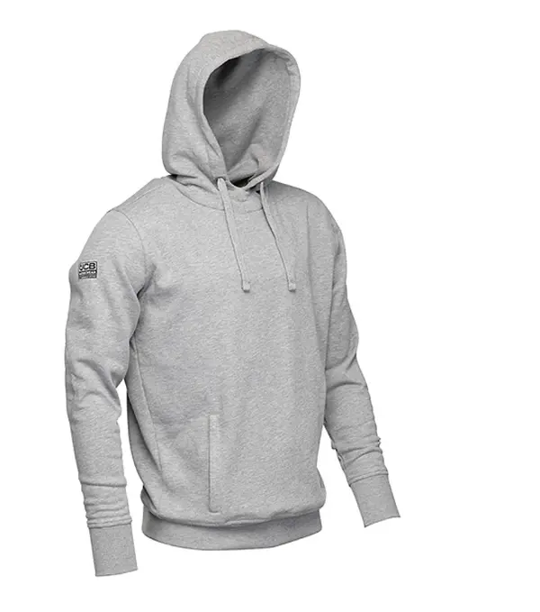JCB Essential Hoodie for Men - Grey Marl - Menswear, Sweatshirts