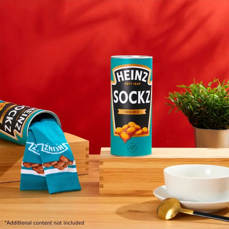 Heinz Unisex Beans Ankle Socks Pack Of 3 Menswear Comfy 1
