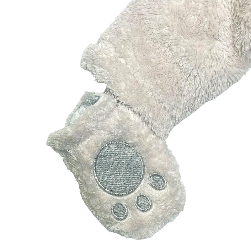 Little Star Furry Teddy Snowsuit Warm Pramsuit with Ears 2