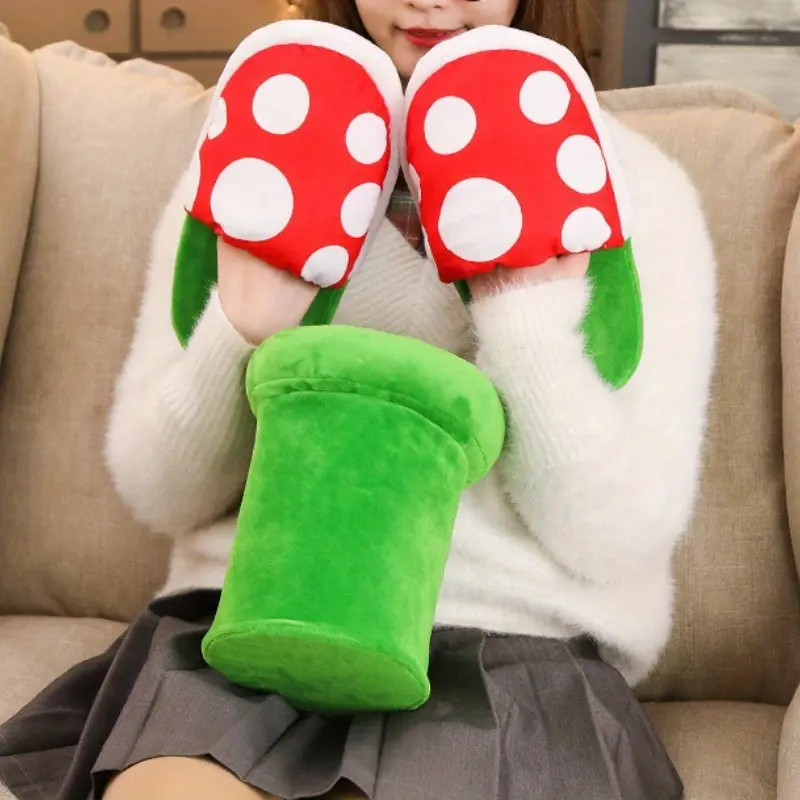 Cozy Plush Chomper Slippers for Men & Women - Warm, Non-Slip Indoor Shoes with Thick Sole for Winter Comfort | Perfect Funny Gift or Cosplay Accessory 6