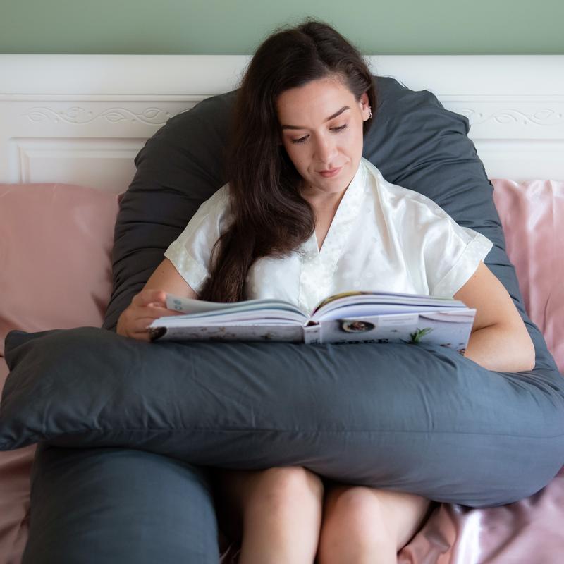 Full Body U-Shaped Pregnancy Pillow: Comfortable and Breathable with Free Zipped Cover 5