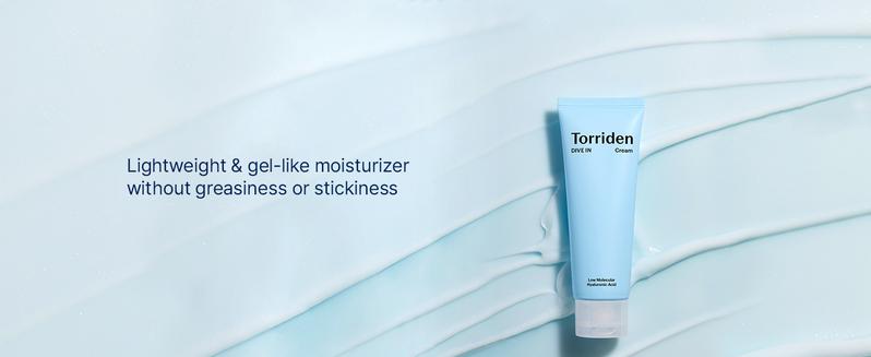 Product Introduction of Torriden DIVE IN Cream 80ml (2.71 fl. oz.) | Facial Moisturizer for Sensitive, Oily Skin | Lightweight and Moistrul Creamy Texture | Hyaluronic Acid Cream, Allantoin 5