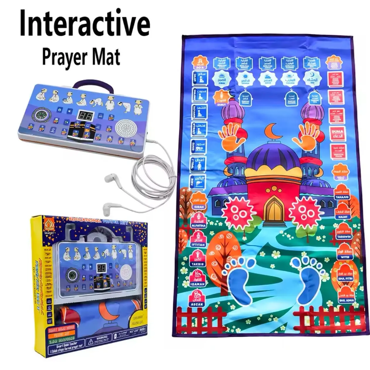 Interactive Kids Digital Prayer Mat with Learning Features for Young Children