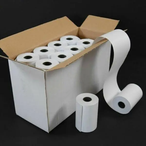 Needs & Wants 100 Rolls 57 x 40 mm Thermal Rolls Cash Credit Card Machine Receipt Paper Till Roll