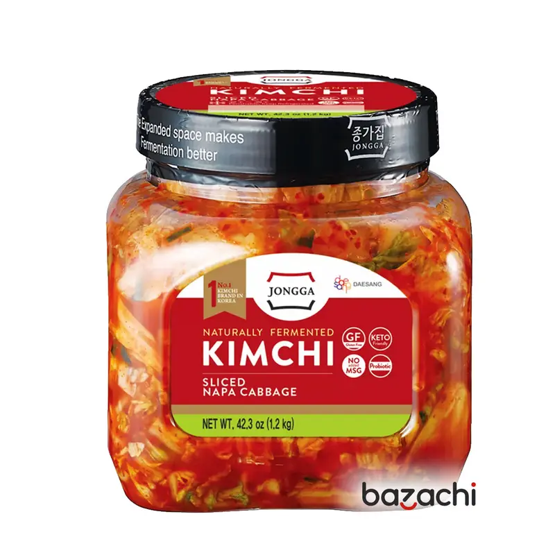 Jongga Naturally Fermented Kimchi Sliced Napa Cabbage, 1.2Kg 2