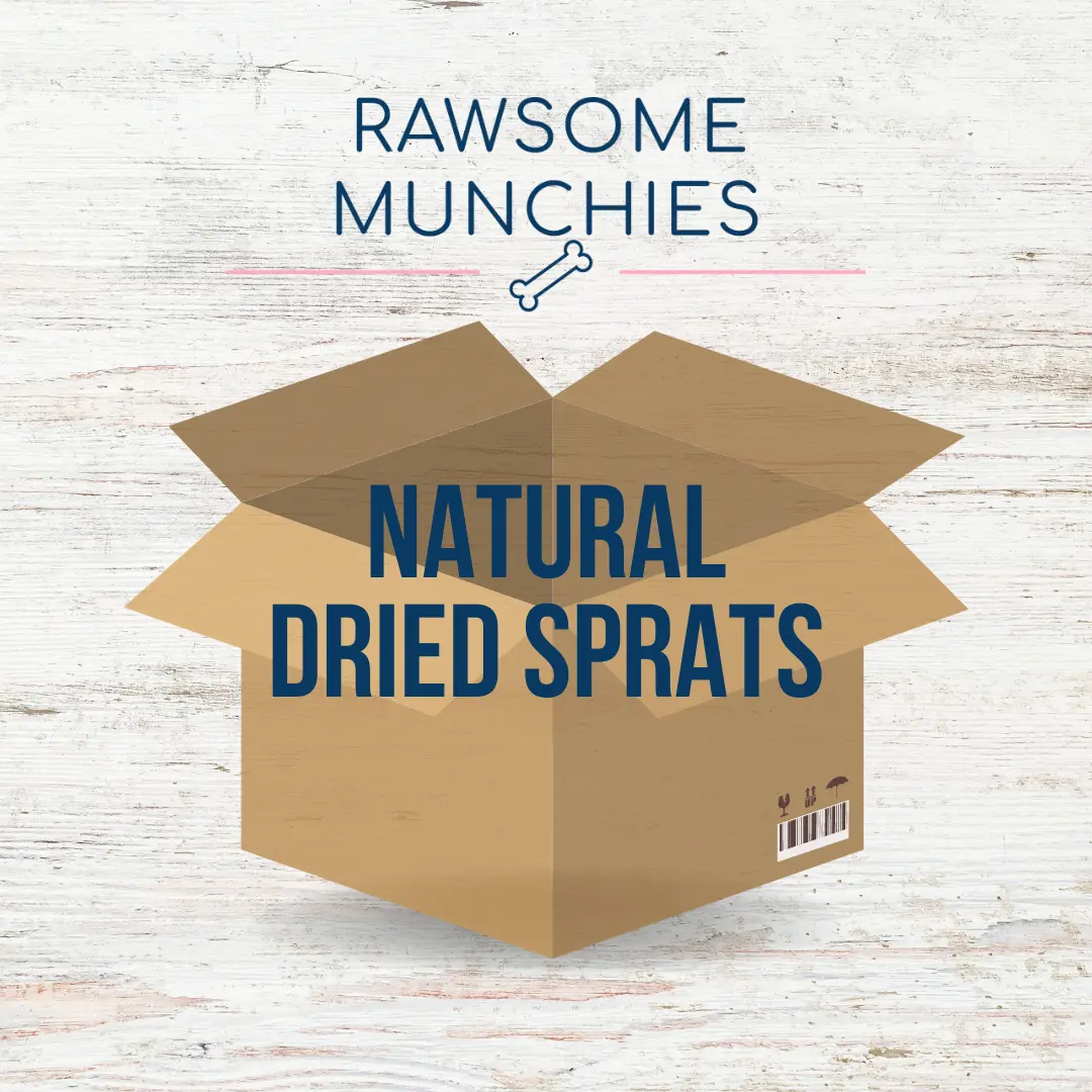 Dried Sprats 100g or 1kg Natural Dog Treat, High Protein Content, Omega-3, Healthy Reward for Puppies