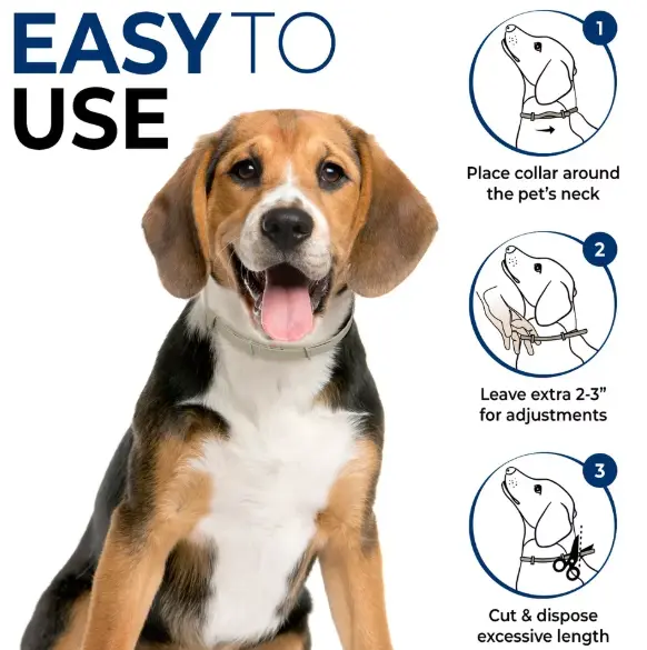 Flea & Tick Collar | Adjustable Protection for Small & Large Dogs | 12-Month Treatment 5