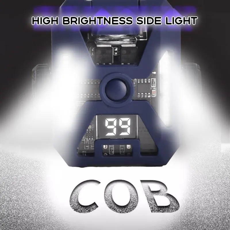 (Local Warehouse)COB Keychain Work Torch,Decompression Gyro Type-C Rechargeable Emergency Light,LED Portable Flashlight for Camping , Hiking ,Walk and Christmas Gift. btg  lightstick  bm light lamp outdoor