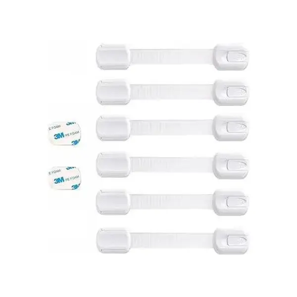 Swifttrend Premium Cabinet Locks Baby Proofing - Child Safety Drawer Locks with 3M Adhesive(10 PACK)