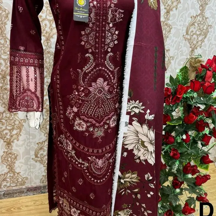 NEW ARIVAL winter dhanak stitched ladies collection