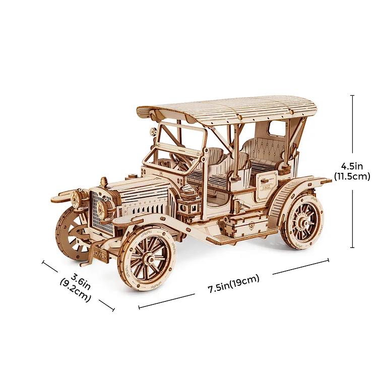 Vintage Car 3D Wooden Model Puzzle Building Kit 2