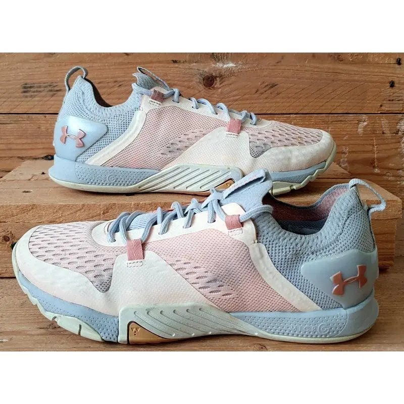 Under Armour TriBase Reign 2 Trainers 3022614-602 Pink/Blue UK4.5/US7/EU38