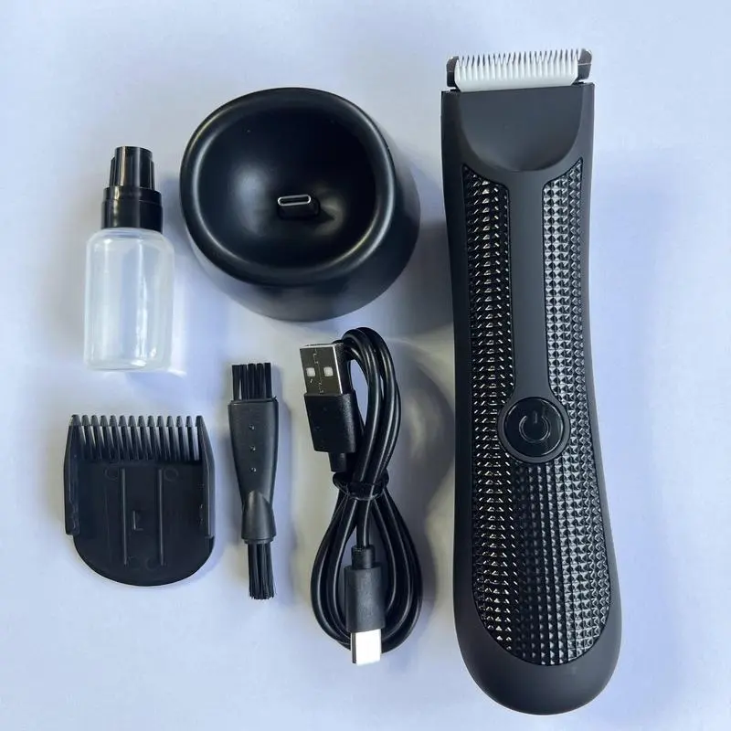 Electric Hair Trimmer, 1 Set USB Rechargeable Hair Clipper, Waterproof Hair Shaver, Beard Trimmer, Body Hair Trimmer, Men's Grooming Supplies 8