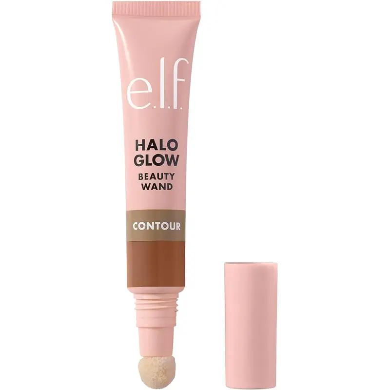 e.l.f. Halo Glow Contour Beauty Wand - Liquid Contour Wand for Naturally Sculpted Look - Brush, Bronzer Makeup