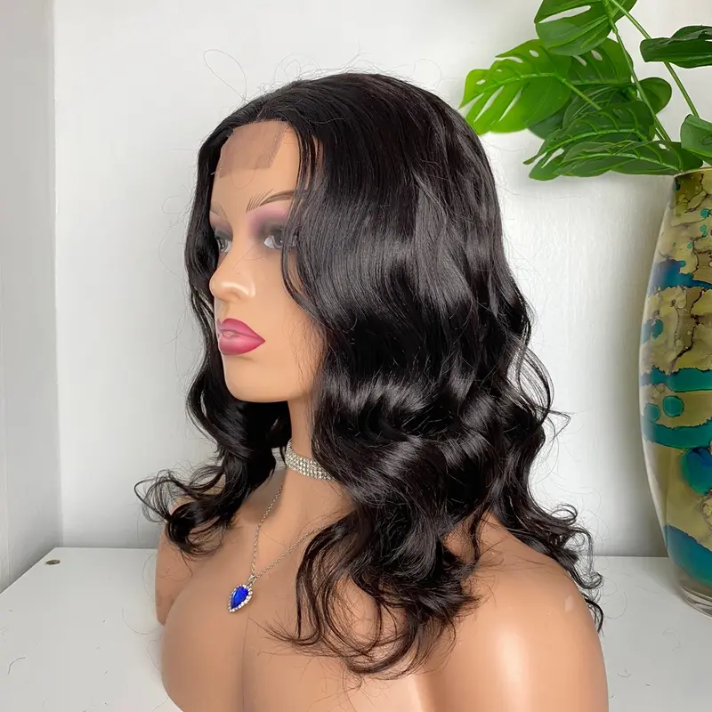 14” curly bounce wig natural black 4