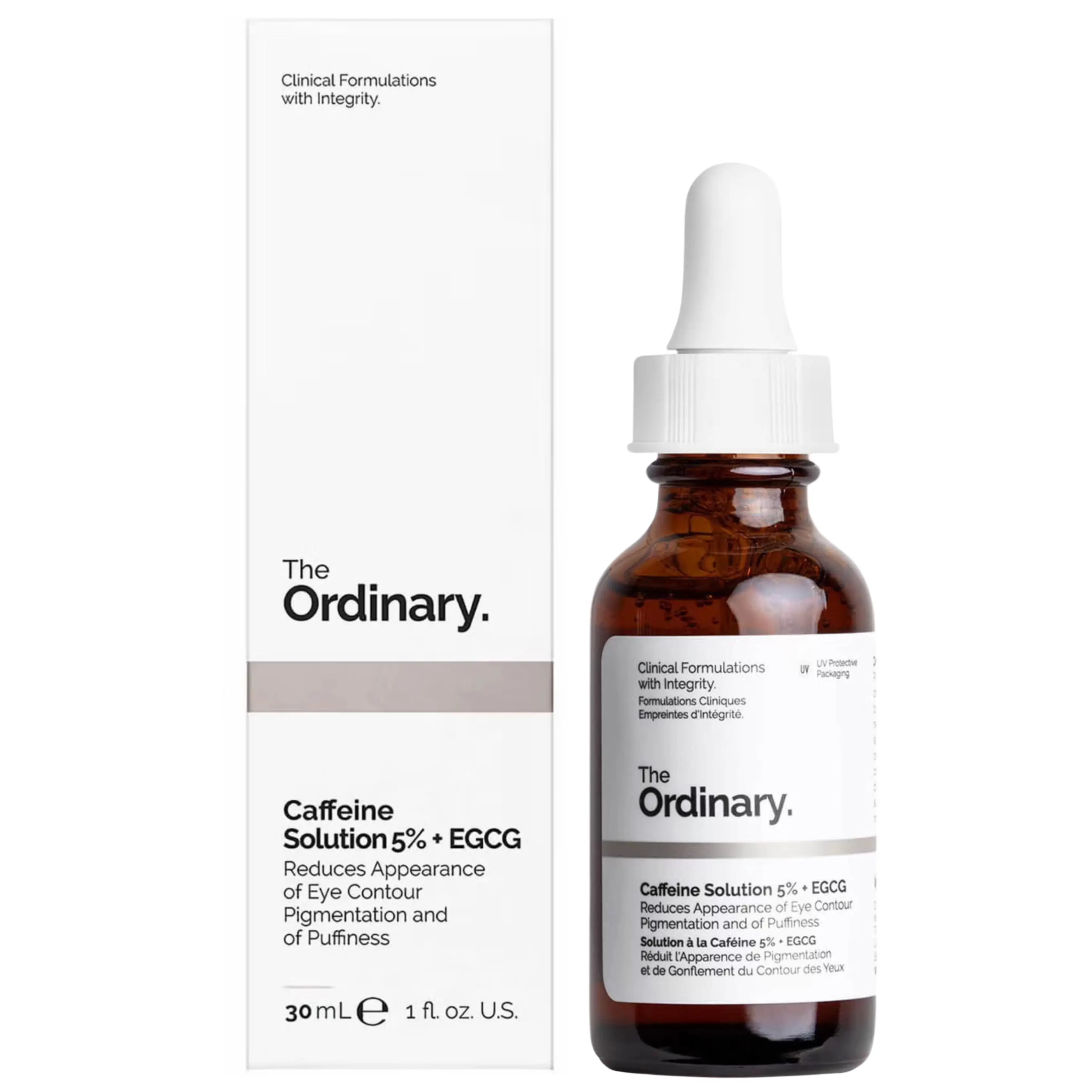 The Ordinary Caffeine Solution 5% + EGCG 30ml, the ordinary skincare, Lightweight Serum, serum skin care, all skin types moisturizing serums & essences, ordinary skin care Comfort, Reduces Puffiness & Dark Circles, Brightens & Refreshes