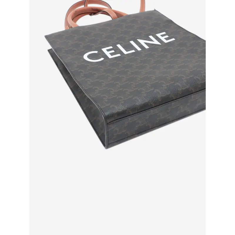 Preowned Celine Bag - Brown Triomphe Vertical Cabas Tote Bag 2