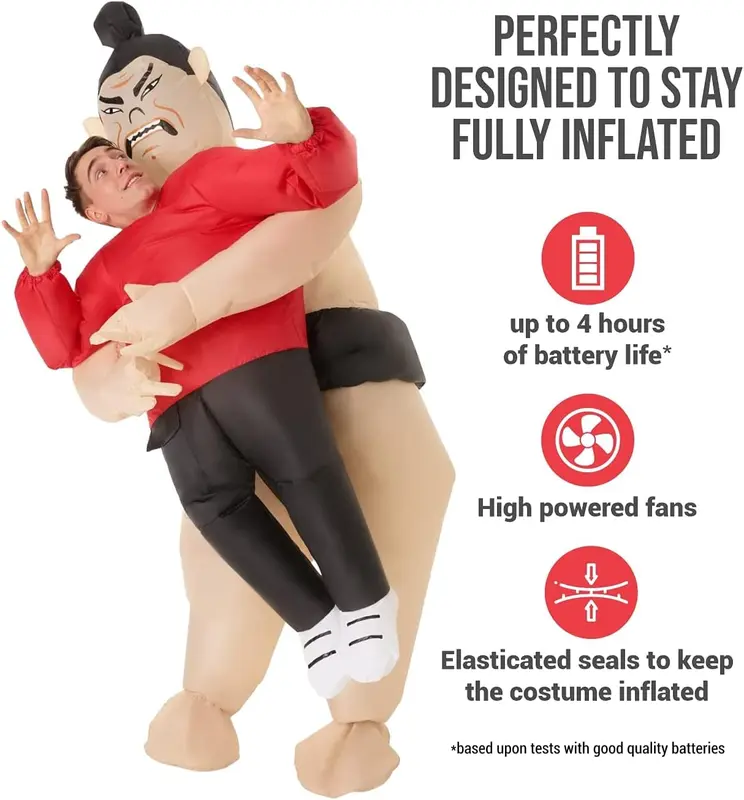 Morph Sumo Inflatable Costumes Adult Halloween Costumes For Men, Funny Sumo Wrestler Costume Adult, Fat Suits For Adults 1