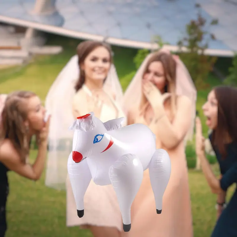 Premium PVC Inflatable Sheep Toy for Stag Parties - 21 Inches Long - Easy Inflation - Photo Prop Accessory - Hen Party Essential 2