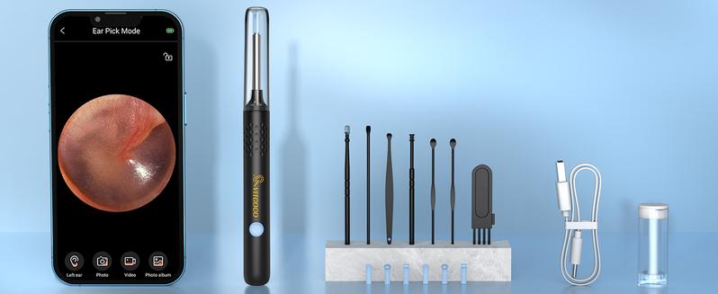 Product Introduction of VITCOCO Ear Wax Removal Tool with Ear Camera, Ear Irrigation Flushing System for Adults & Kids, Ear Cleaner Ear Wax Remover with Ear Basin,9+1 Ear Tips, Syringe, 7 Ear Pickers Kit 5