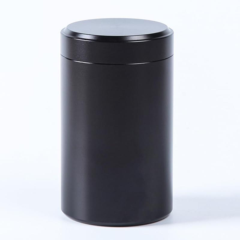 Smell Proof Container, solid colour airtight aluminium metal sealing jar for herbal tea coffee spices sugar storage canister 140ML Bottles Lightweight Tin Organiser 0