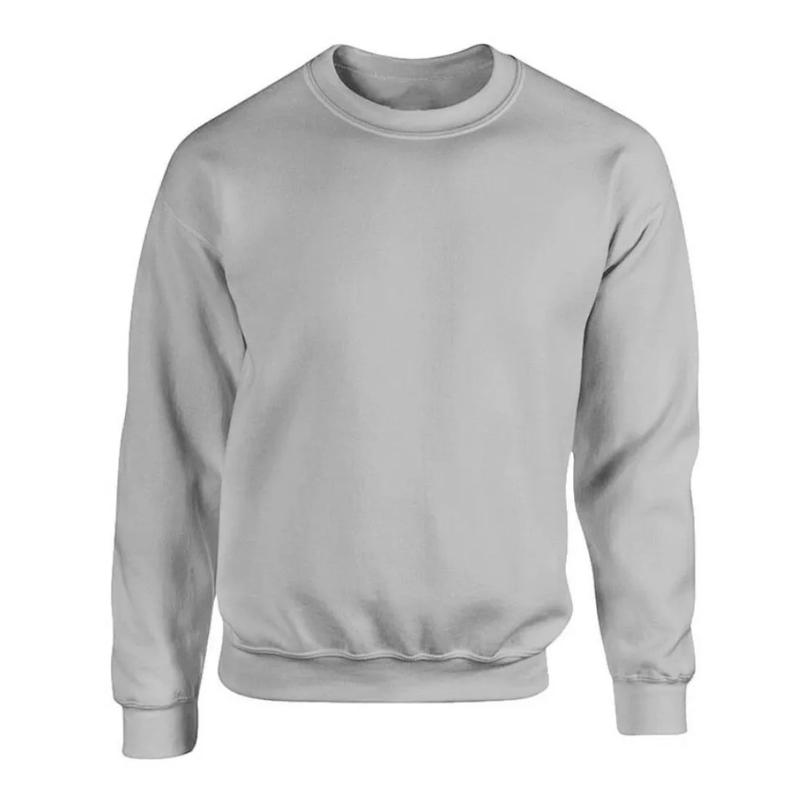 Mens Sweatshirt Plain Jersey Jumper Sweater Pullover Work Casual Leisure Neck Menswear Hoodie Tops Long Sleeve Crewneck Round Neck Cotton Fabric 2