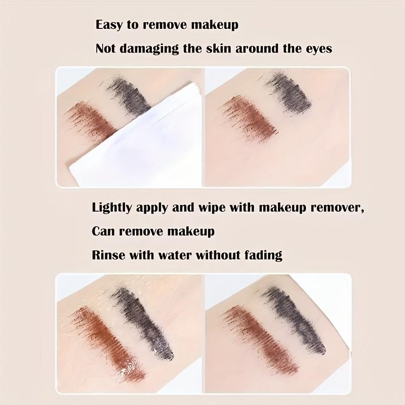 Waterproof Mascara for All Skin Types - Long-Wearing, Lengthening, and Curling - Mixed Color System with Fine Brush Head - Smudge-Proof and Volumizing 6