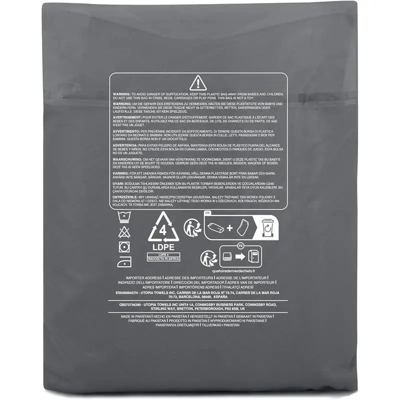 Utopia Bedding Valance Sheet Double - 135 x 190 cm - Easy Wrap Around Elastic Bed Skirt - Soft Brushed Polyester Microfiber Bed Ruffle with a Drop of 40 cm - Grey 2