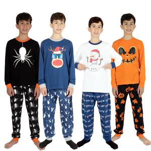 NOROZE Unisex Kids Pyjamas Set 2 Piece Long Sleeve Cotton Pjs Set For Boys & Girls Nightwear Sleepwear Uk Size 7-13 Years