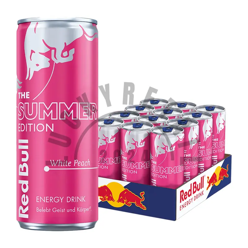 Red Bull Energy Drink Summer Edition White Peach 12 Pack (12 x 250ml) | Sports & Energy Drink - Beverage 1