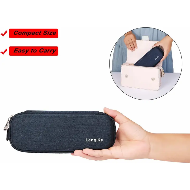 EVA Compact Insulin Cooler Travel Hard Case,Lightweight and Durable Diabetic Small Storage Travel Packs for Insulin Pens & Needles with 2 Ice Pack (Blue) 3