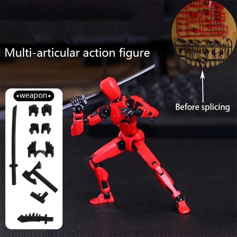 DIY 3D Action Figure Kit Dummy 13 D13 Joint Movable Polycarbonate Material for Creative Play 3D Printing 2