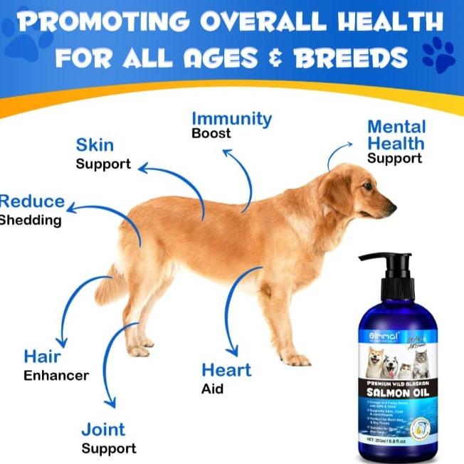 Premium wild Alaska salmon oil for dogs and cats 4